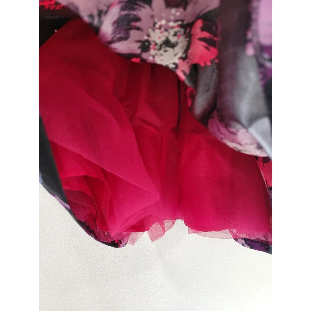 Gymboree Girls Floral Fit and Flare Party Dress Size‎ 4 Pink Purple NWT #1